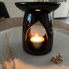 Aroma etherische olie branderZwart keramiek image 0