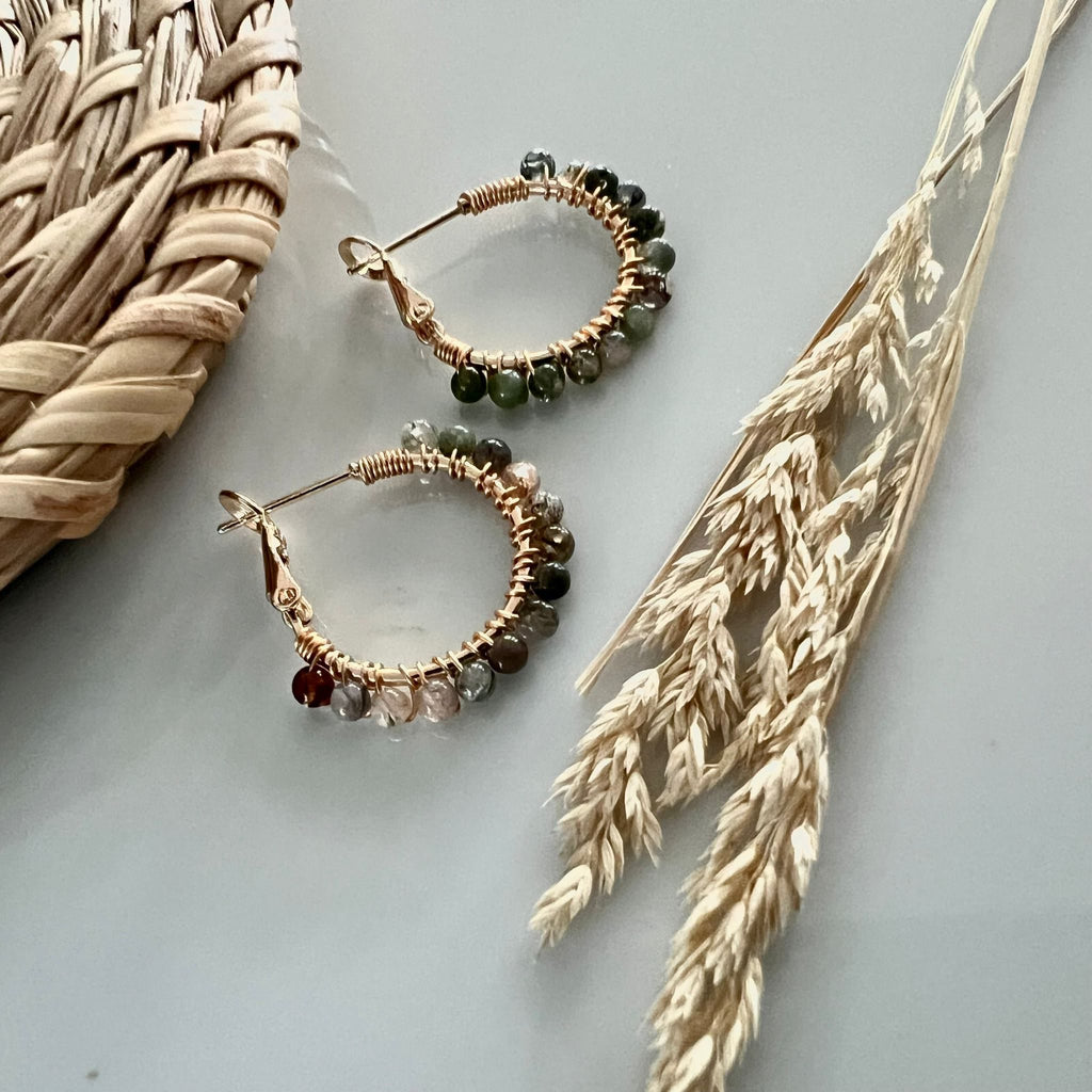 Oorbellen Elena - agaat image 1