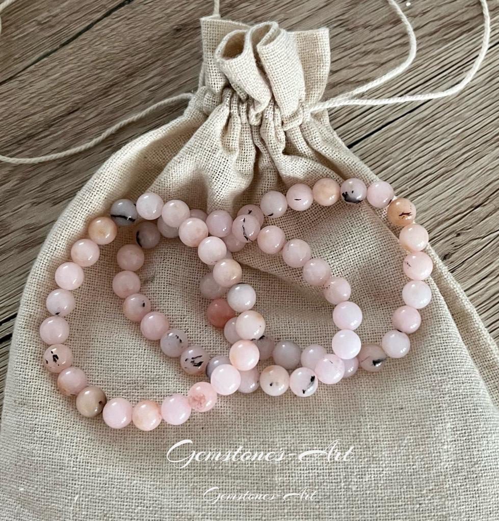 Armband  (handmade) roze Opaal image 0