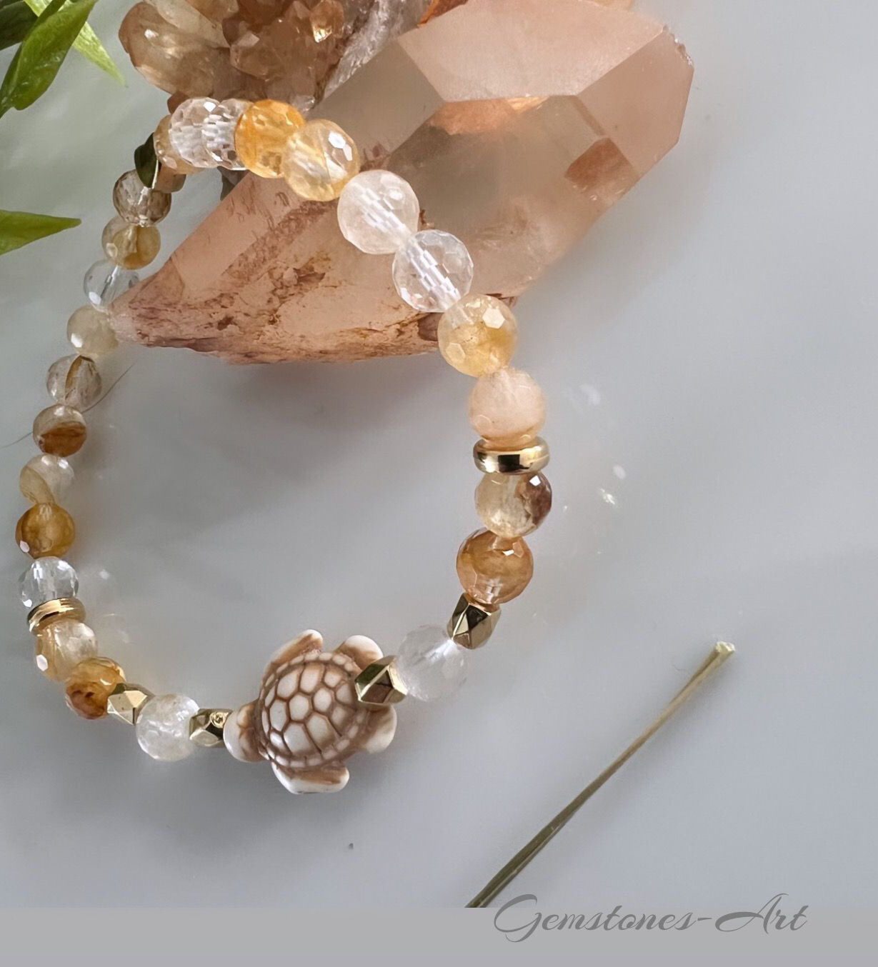 Dames armband Lemurian  ( golden healer) image 1