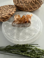 Ruwe Tangerine kwarts cluster image 0