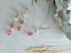 Strass oorbellen & ketting image 2