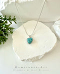 Ketting / turquoise hanger - zilver image 0