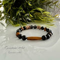 Armband (handmade) Toermalijn/tijgeroog/kokos/kraal -( handmade) image 0