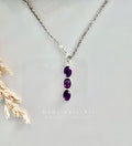 Amethist 925 Zilveren Hanger image 0