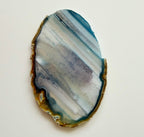 Agaat blauw gekleurd