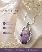 Amethist hanger + ketting