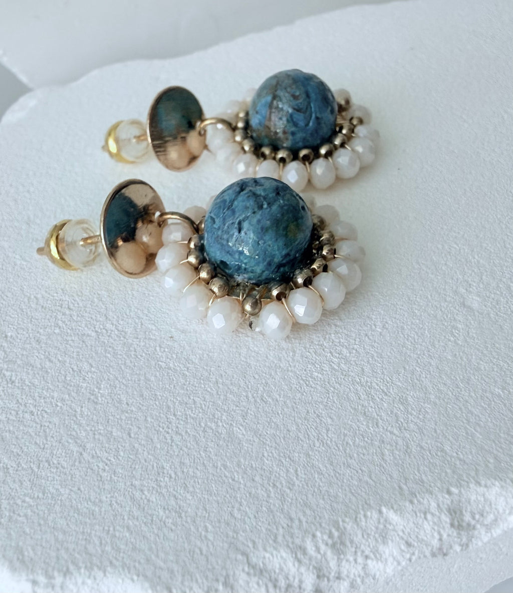 Oorbellen Blue Bloom