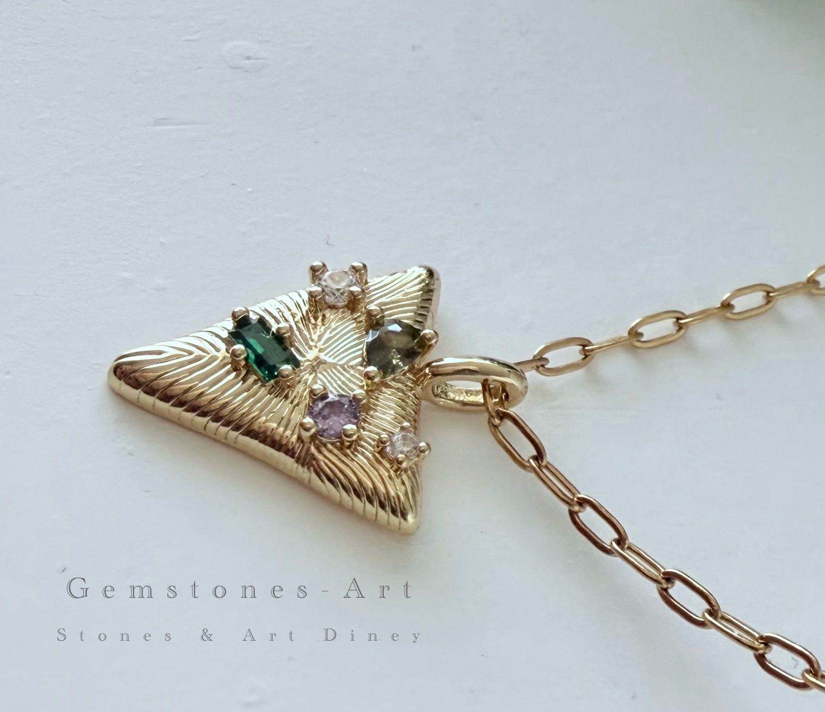 Gold filled 14K triangle image 2