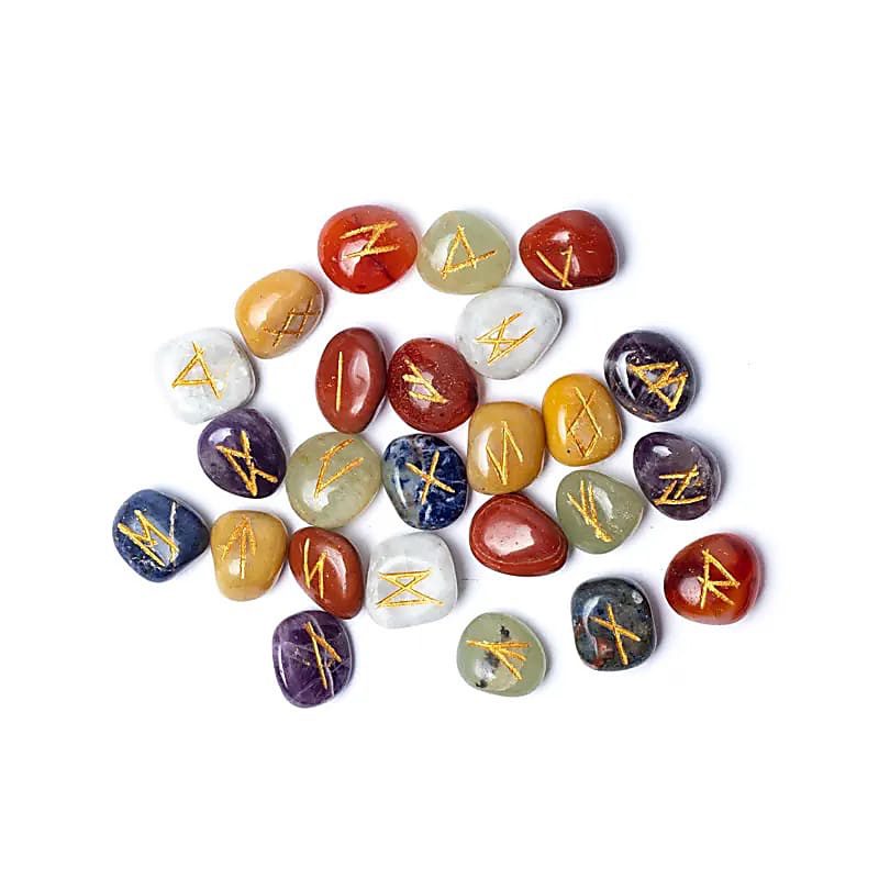 Runen Edelstenen Orakel set - 7 chakra’s image 1