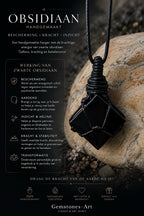 Obsidiaan kubus (handmade) image 0