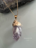 Amethist Hanger met ketting image 1