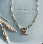 Ketting / goudkleurig met kapittel slotje image 0