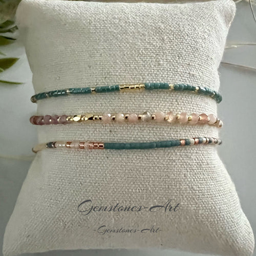 Armband - facet kraal 3cm - Handmade image 0