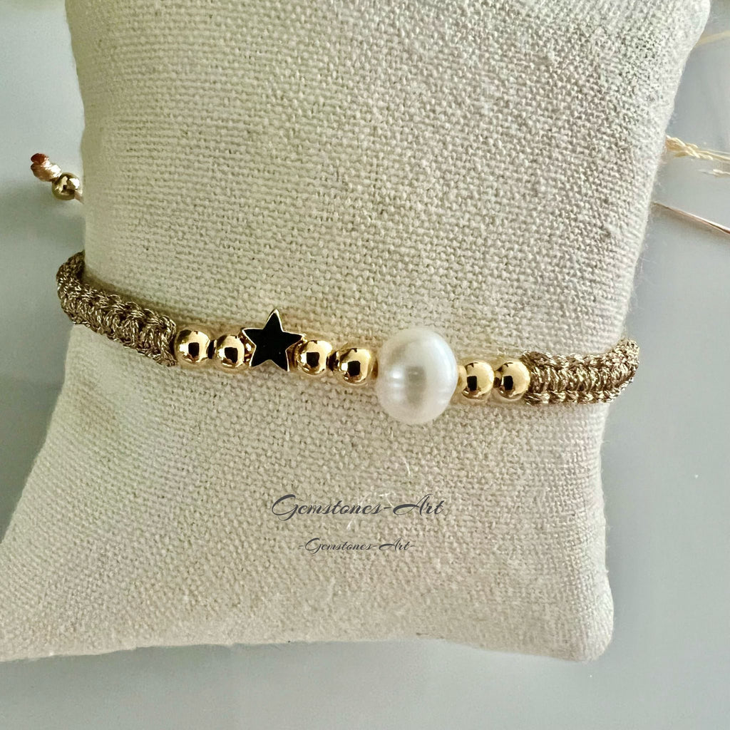 Armband Goldy zoetwaterparel image 1
