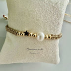 Armband Goldy zoetwaterparel image 1