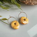 Oorbellen donut Grieks Keramiek image 0