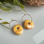 Oorbellen donut Grieks Keramiek image 0