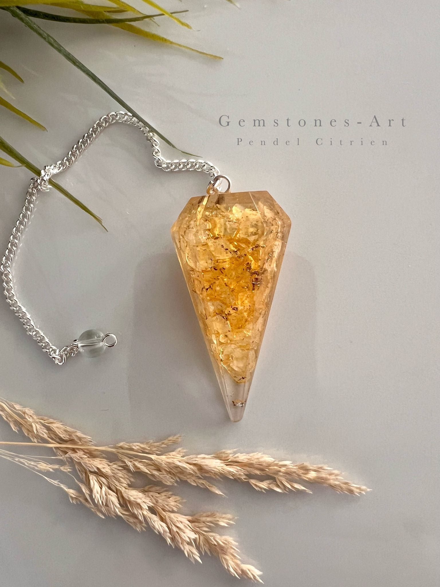 Pendel edelsteen Citrien Orgonite image 2