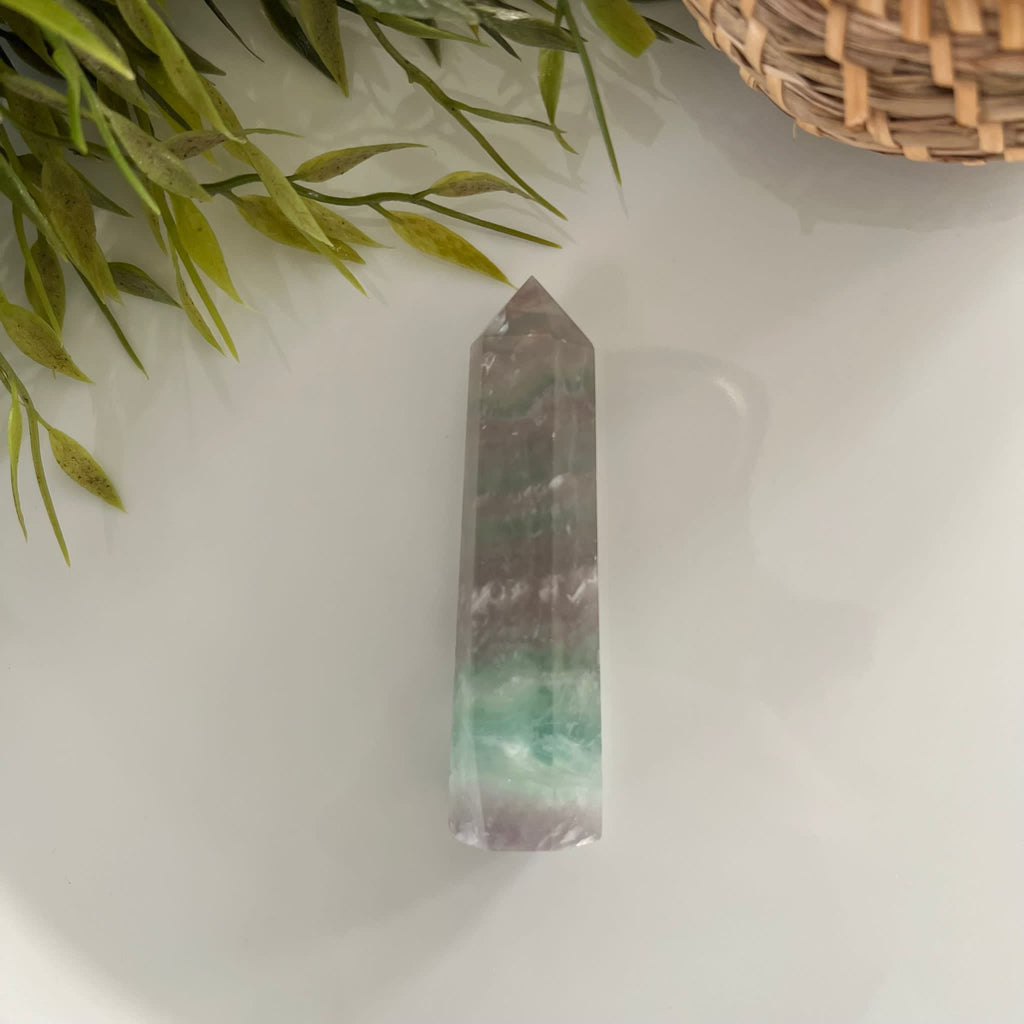 Watermeloen Fluoriet obelisk punt image 1