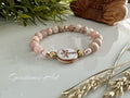 Armband Zonnensteen kraal met Libelle tussenbedel - (handmade) image 0