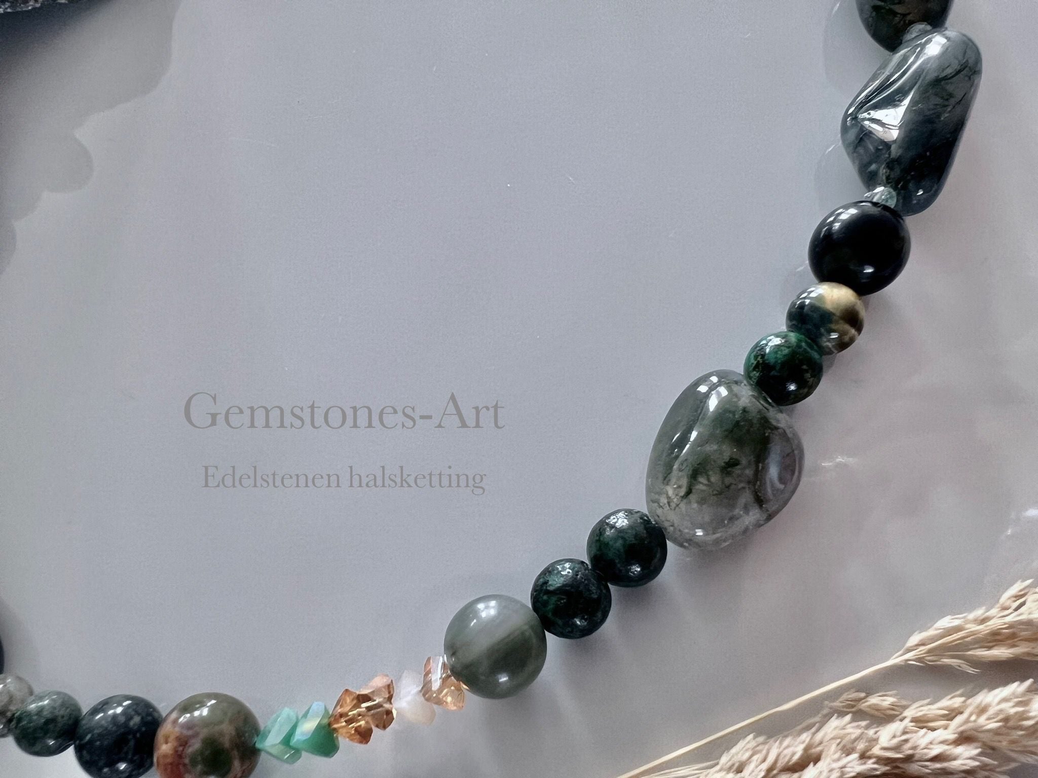 Edelstenen halsketting  AMAZONE image 1