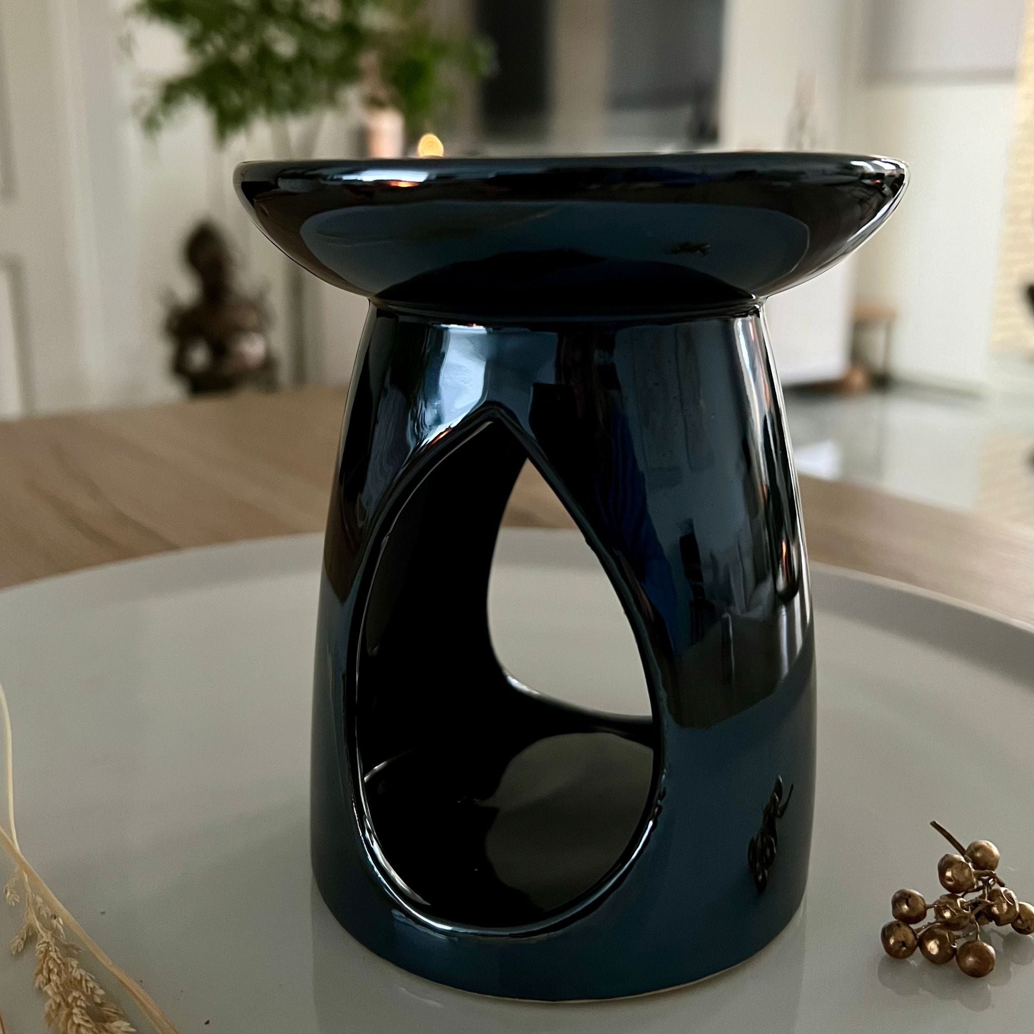Aroma etherische olie branderZwart keramiek image 1