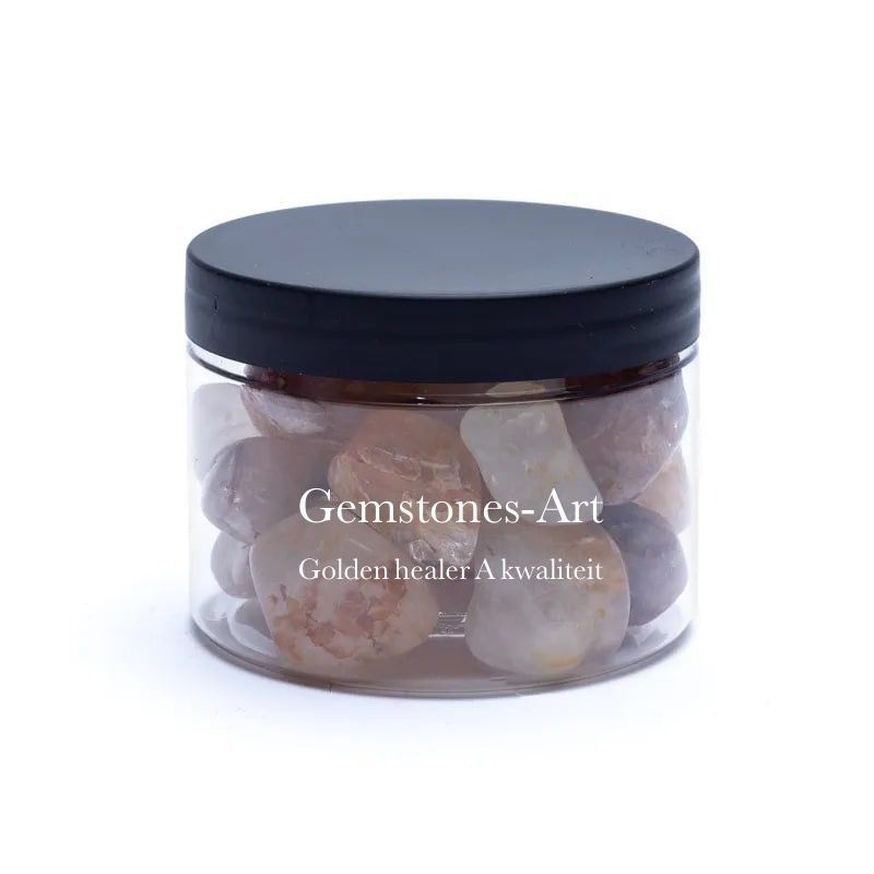 Golden healer trommelstenen - AA kwaliteit 250 gram image 2