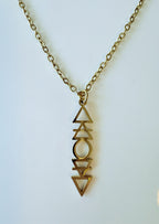 Ketting met “vier elementen” hanger image 0
