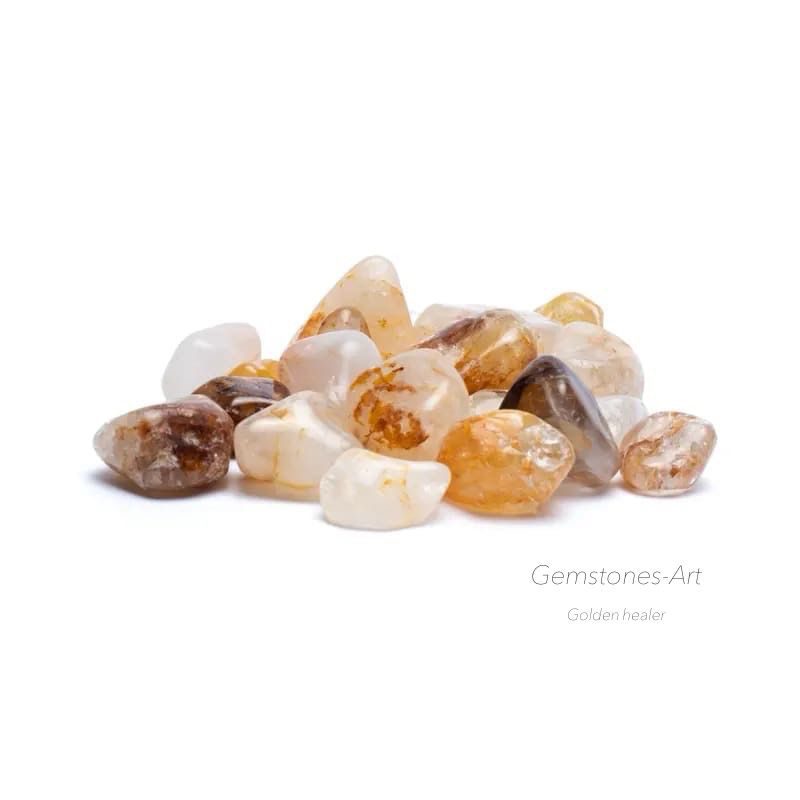 Golden healer trommelstenen - AA kwaliteit 250 gram image 1