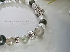 Damesarmband  Mosagaat ( 925 zilver) image 2