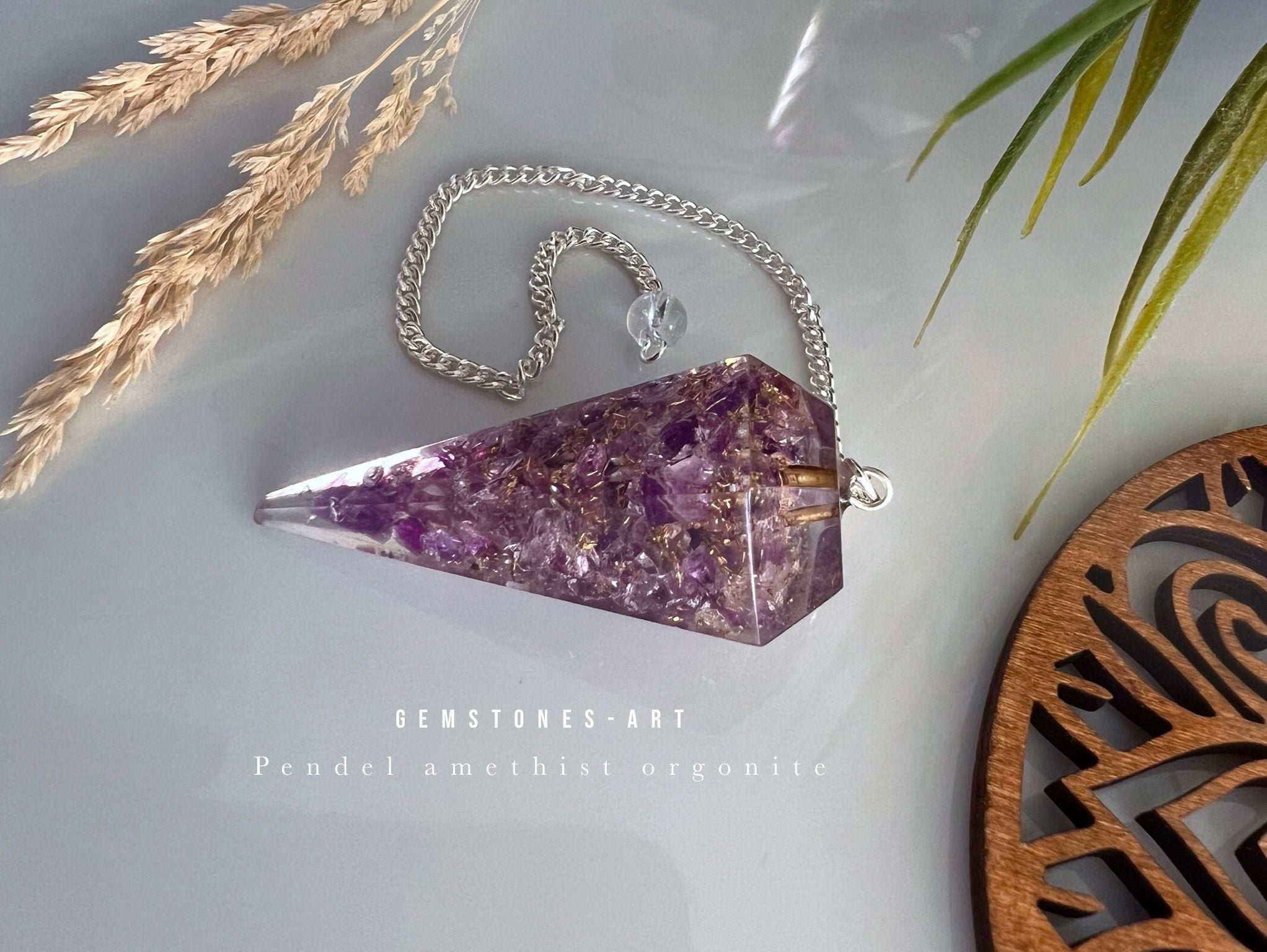 Pendel edelsteen Orgonite Amethist image 1