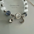 Armband Maansteen  - met maan &amp; ster image 0