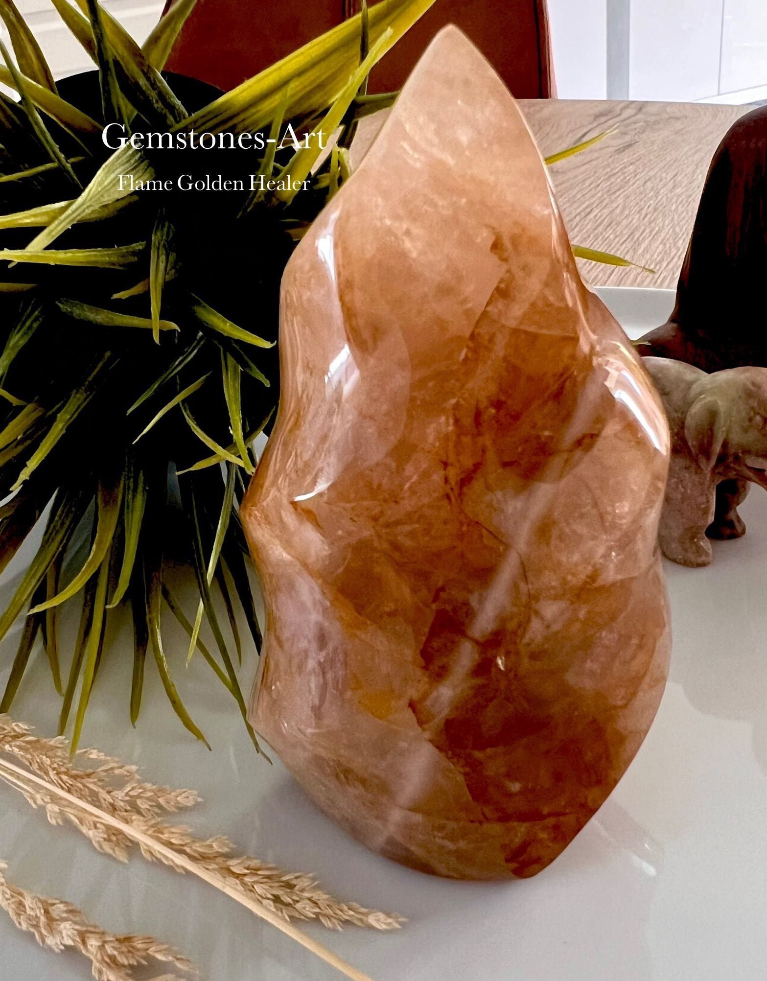 Golden healer Flame (Lemurian kwarts) image 0