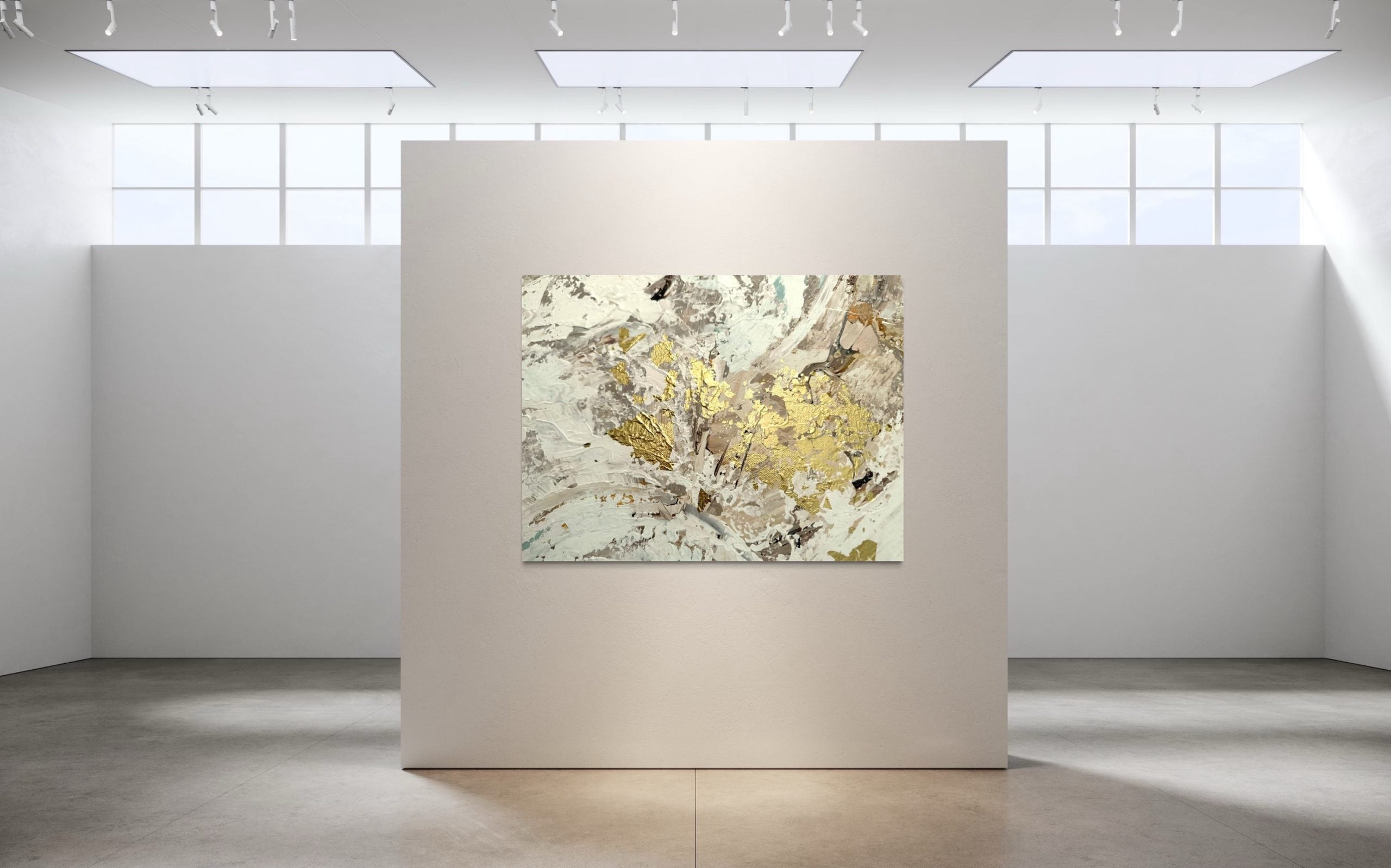 Ervaar Tijdloze Elegantie – Uniek Abstract Schilderij. 80cm-80cm image 0