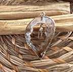 Agaat hanger met Bergkristal puntje image 1