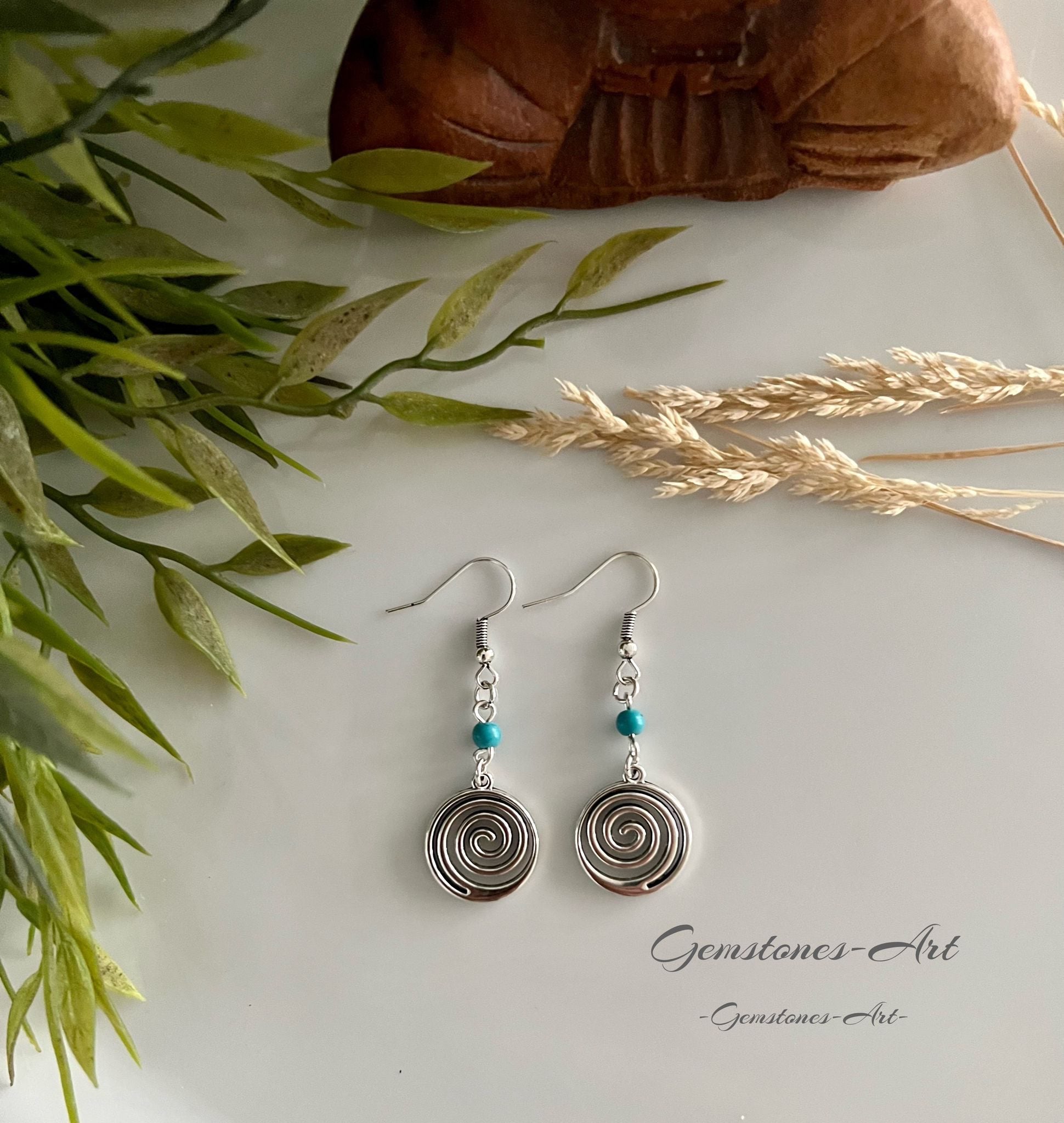 Oorbellen turquoise image 0