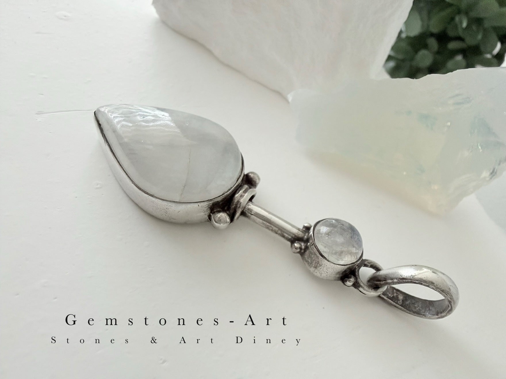Moonstone - pendant 925 Sterling Silver image 1