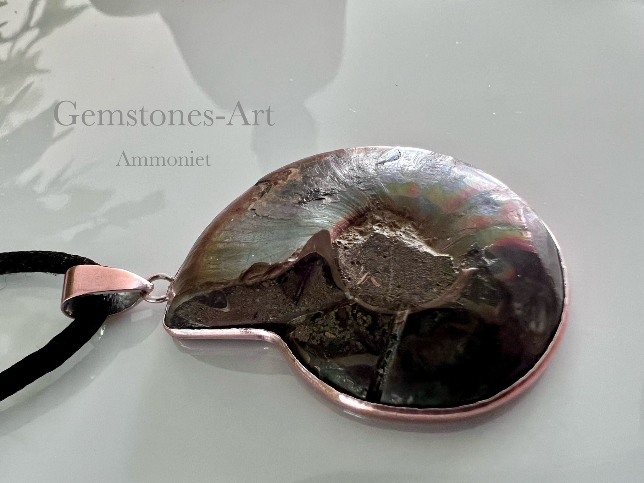 Ammoniet hanger lengte 4.2 cm - breedte 3.3 cm image 3