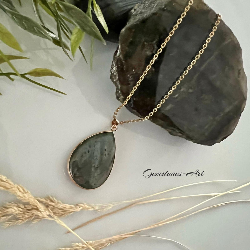 labradoriet hanger met ketting image 2