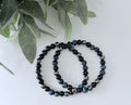 armband - unisex  / obsidiaan / hematiet / valkenoog image 0