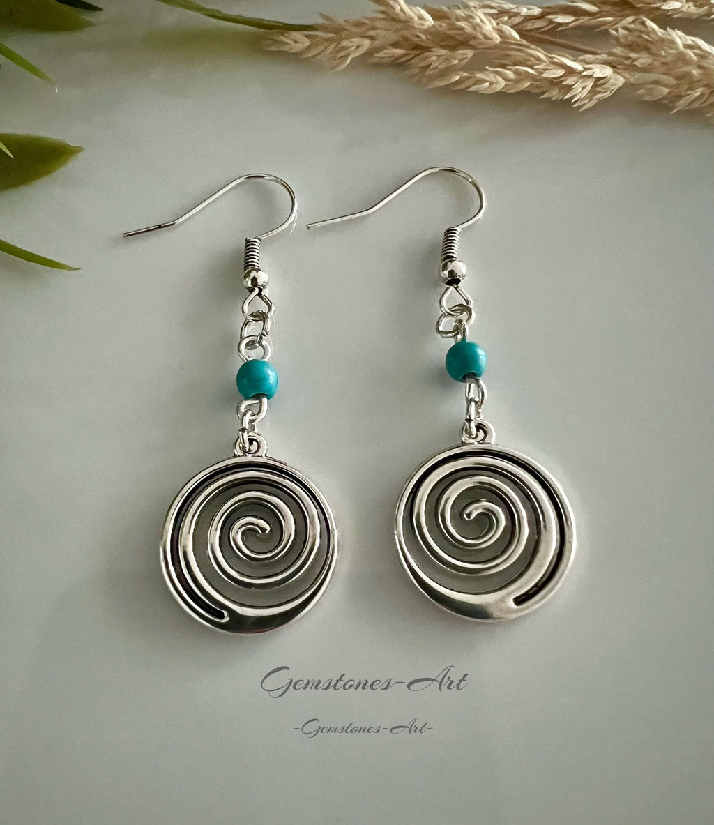 Oorbellen turquoise image 1