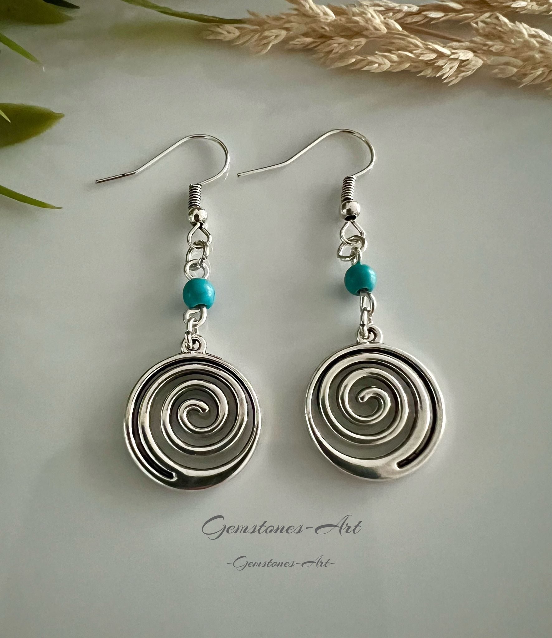 Oorbellen turquoise image 1