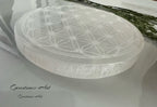 Edelsteen Seleniet Oplaad plaat Flower of life image 0