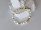Dames armband-pearl gold - afmeting: 17.5 cm - afmeting: kraal 6mm image 3