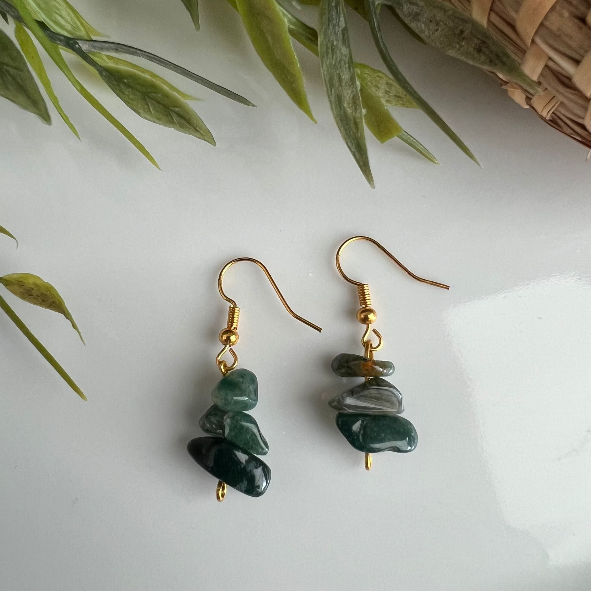 Oorbellen Mosagaat (handmade) image 0