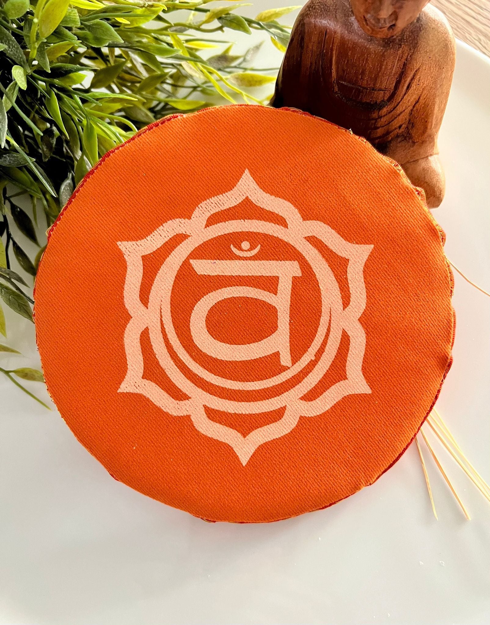 Klank schaal kussen- 2e Chakra image 0