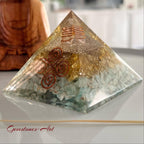 Organite  - pyramide Citrien/Amazoniet - Vastu image 0