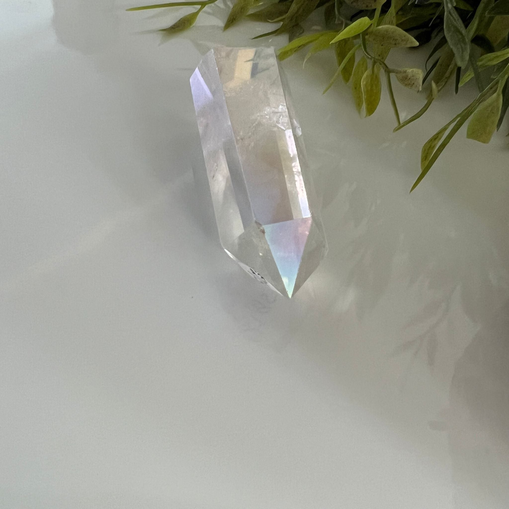Angel aura kwarts dubbeleinder punt image 1