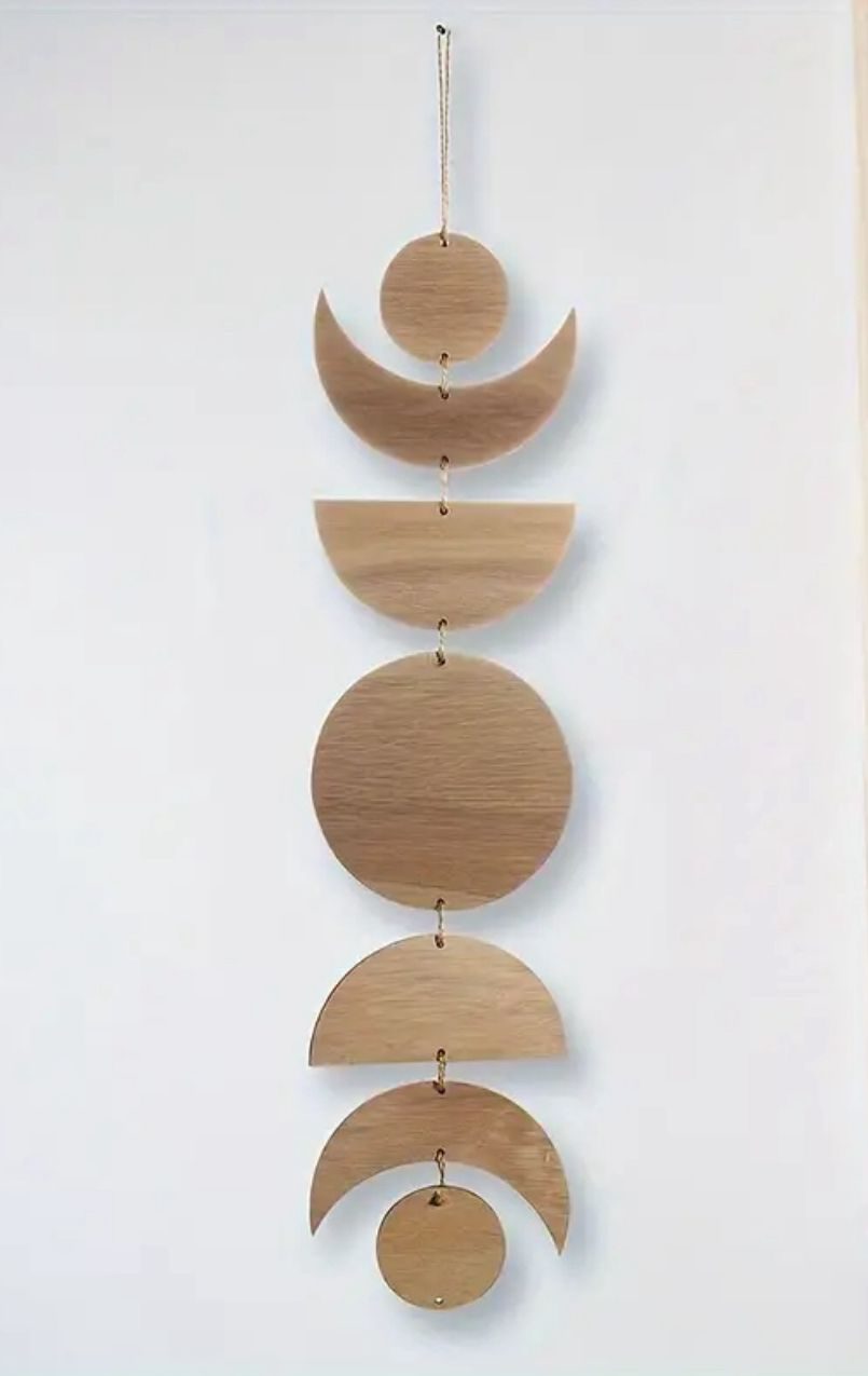 Houten maanfase hanger image 0